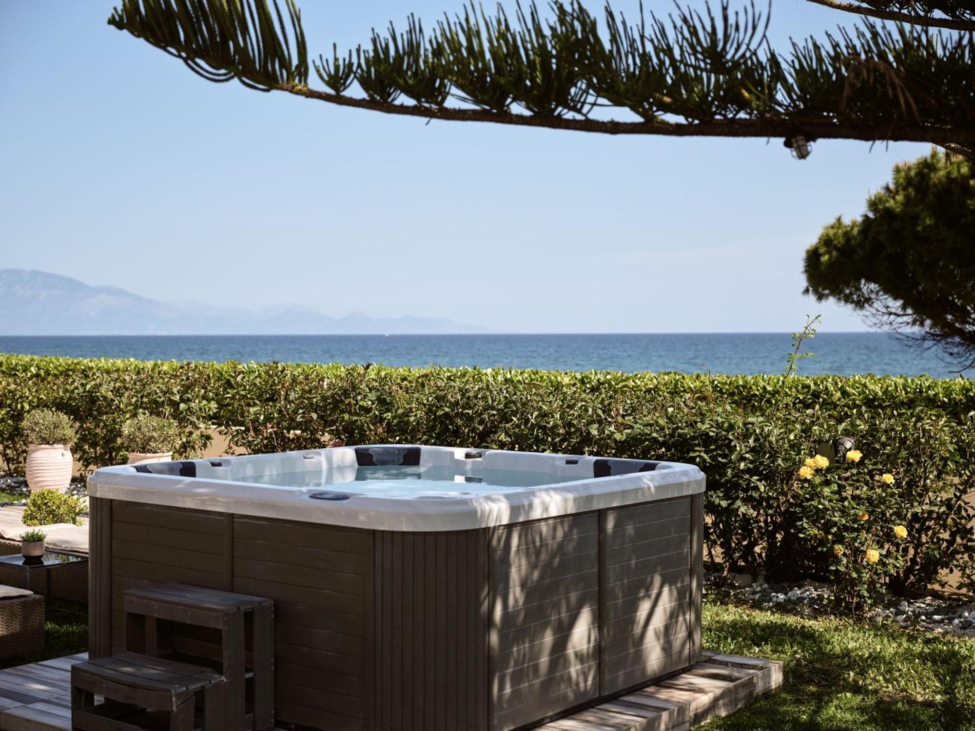 Sea Elegance Villa - On The Beach, By Zantewize Psarou  Luaran gambar